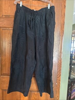 Effortlessly Chic Black Linen Pants